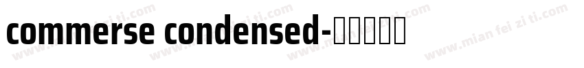 commerse condensed字体转换